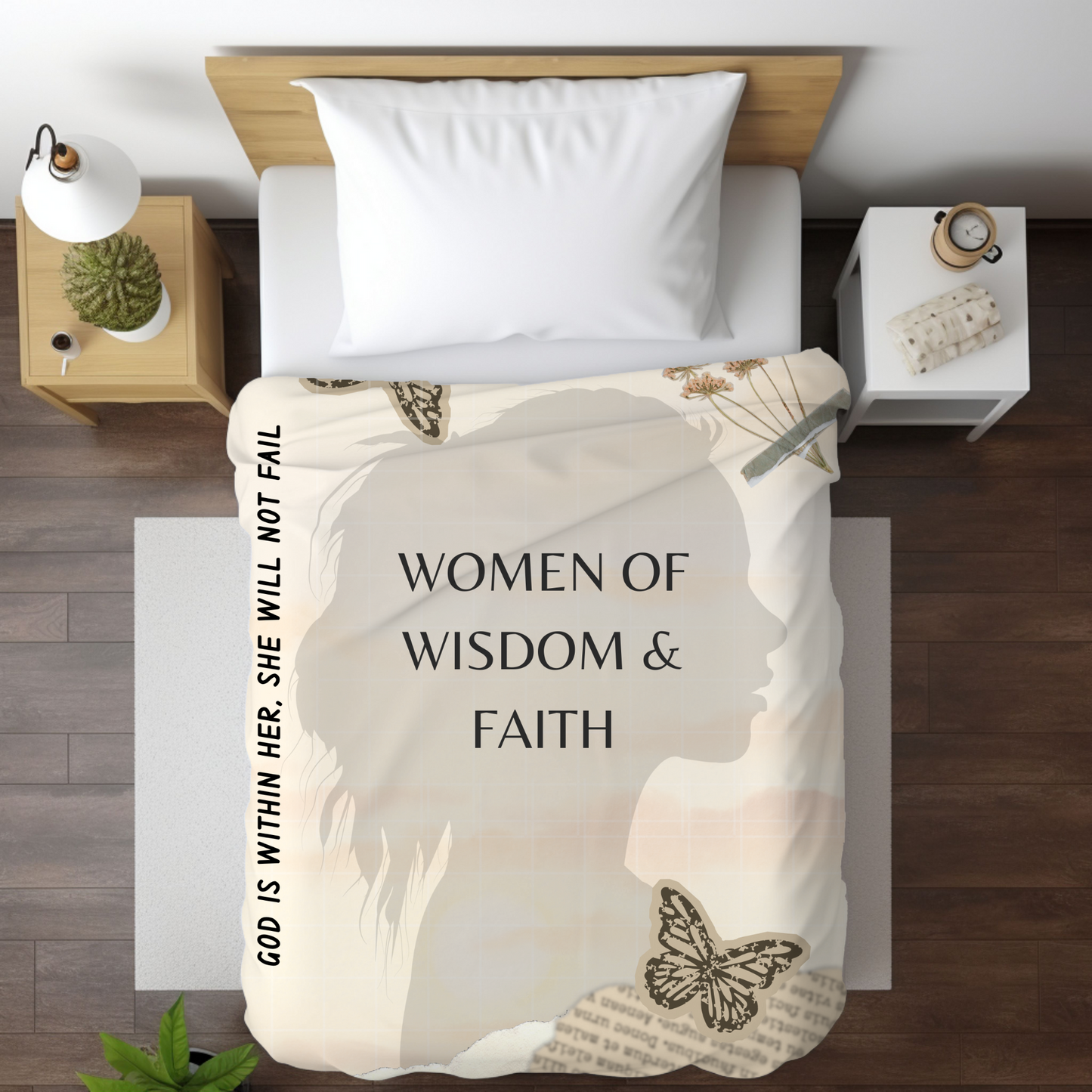 Women of Wisdom and Faith | MSHM Premium Sherpa Blanket 50x60