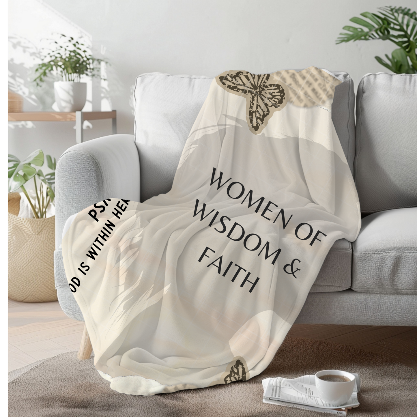 Women of Wisdom and Faith | MSHM Premium Sherpa Blanket 50x60