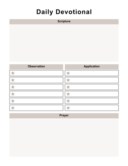 Devotional Planner (Digital Download)